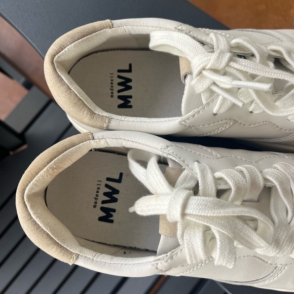 Madewell Court Sneakers in White Leather - Picture 2 of 9